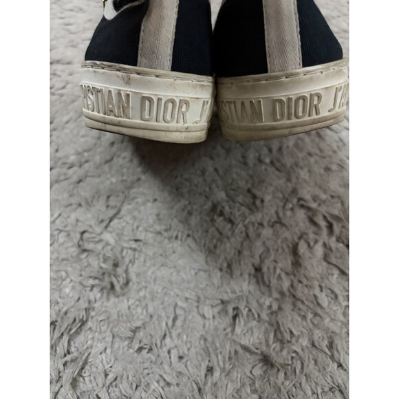 Christian Dior  Canvas Walk'N'Dior Low Top Sneakers 36.5 Black - Picture 4 of 10